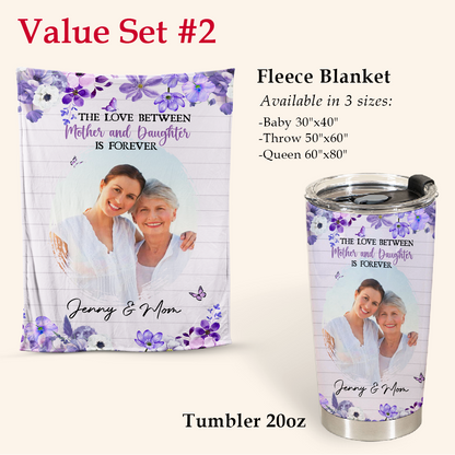 Personalized Mother's Day Gift - The Love Between Mother And Daughter Is Forever - Personalized Stainless Steel Tumbler 5copy_55fbfac0-612a-4c11-8973-d7226d690185.png