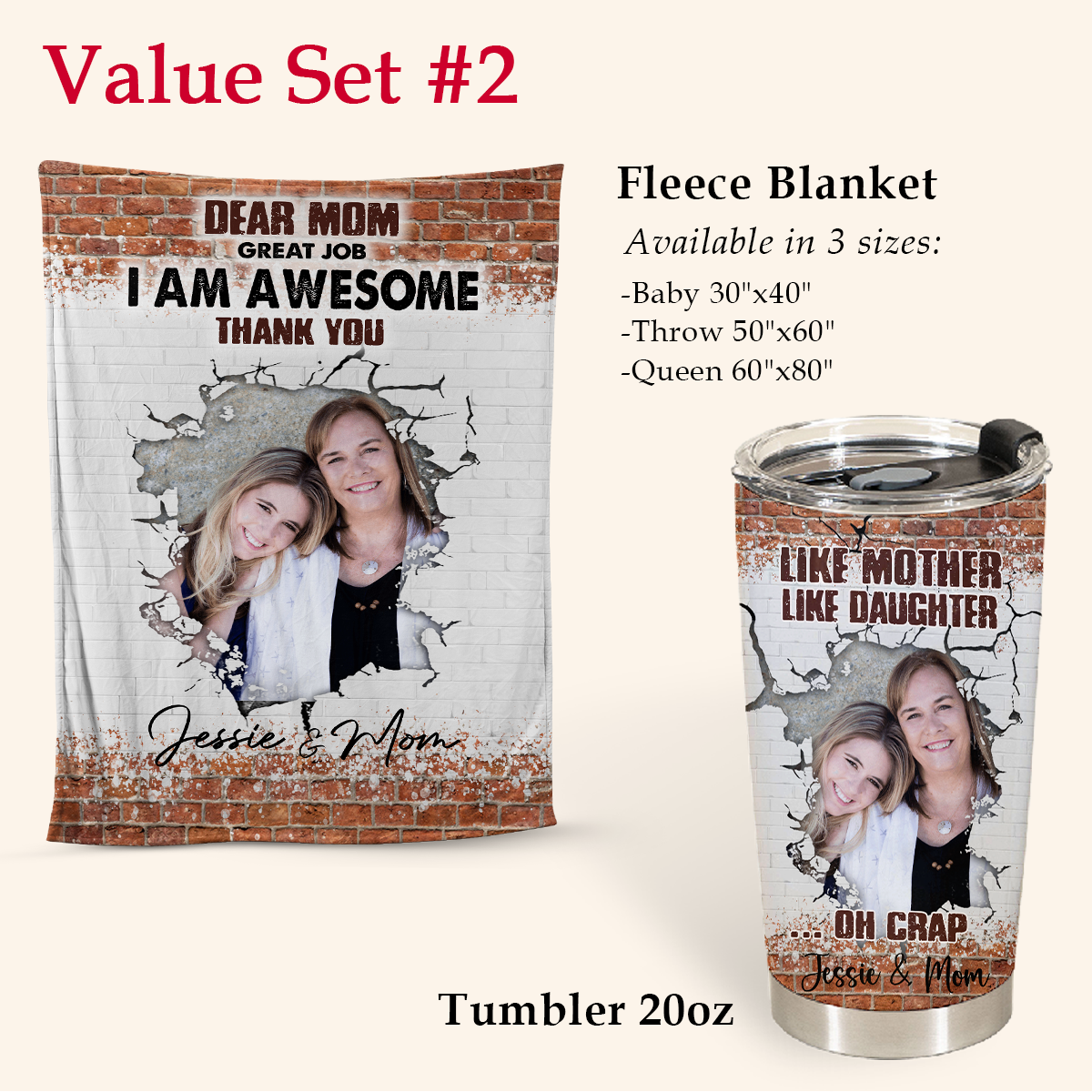 Personalized Photo Gifts For Mother's Day - Like Mother Like Daughter - Personalized Insulated Tumbler 5copy_69412e4f-84a1-4075-99d8-9a41a861867c.png