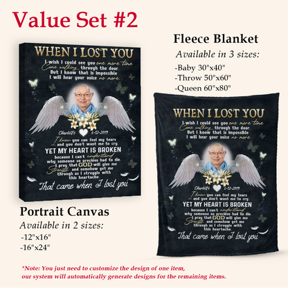 Angel Wings Flower Mother When I Lost You - Personalized Photo Blanket - Memorial Gift For Mom 5copy_e0030936-24cc-4c42-a9eb-edeb92d03f21.png