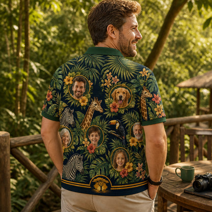 Jungle Safari Family Photo Polo - How to customize