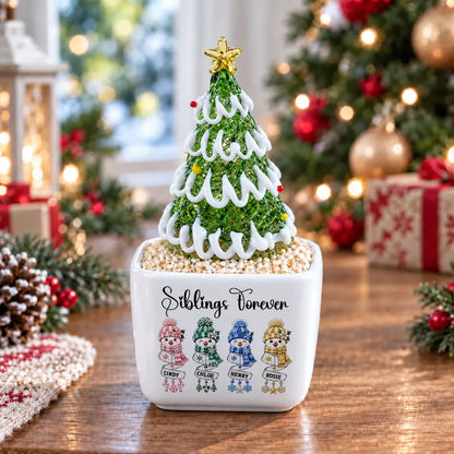 Siblings Forever - Personalized Potted Christmas Tree - Christmas Gift For Family 5df9ab40-3352-4ccb-b6f5-796a31e719e3-1.webp