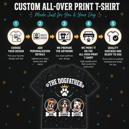 The Dogfather Custom Pet Photo T‑Shirt - How to customize