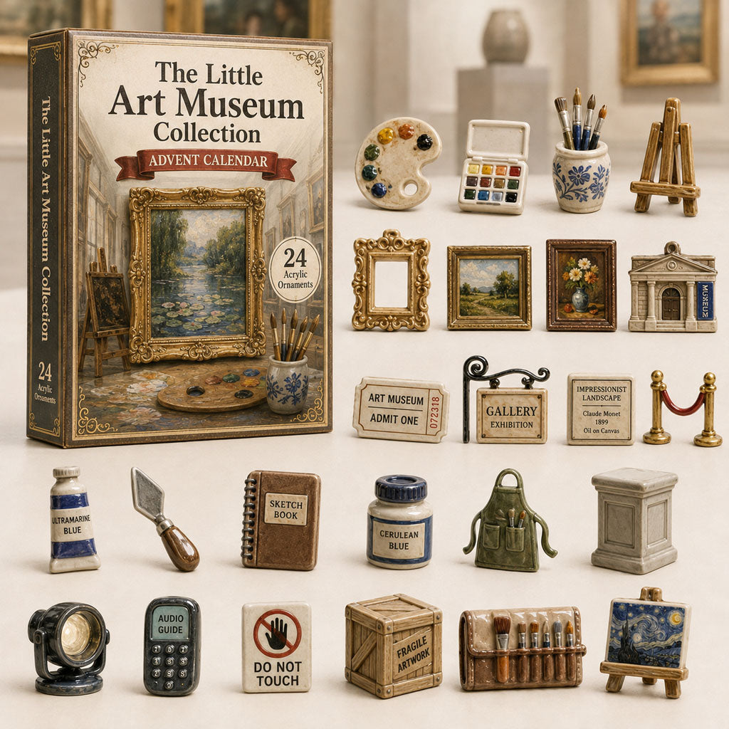 Art Museum Advent Calendar 2026 - 24-Day Festive Countdown, Acrylic Charms Blind Box - Gift For Art Lovers 5e526dc6-a79e-41f0-a42c-efa321eec180-museum.jpg