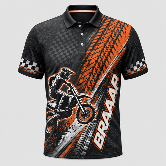 BRAAAP Motocross Custom Name & Number AOP Polo - Personalized Polo shirt - All over printed 5eda6e51-3b6d-467d-aeff-7bcde4a821ba.png