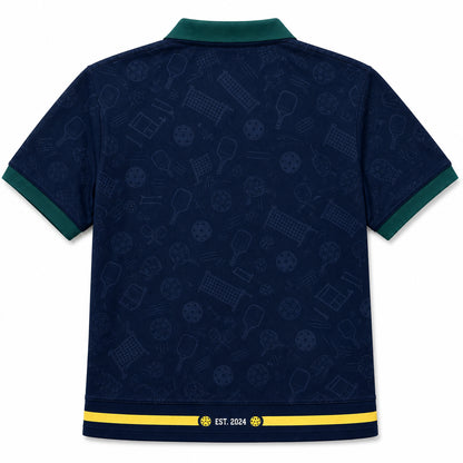 Pickleball Dad Polo - Back view