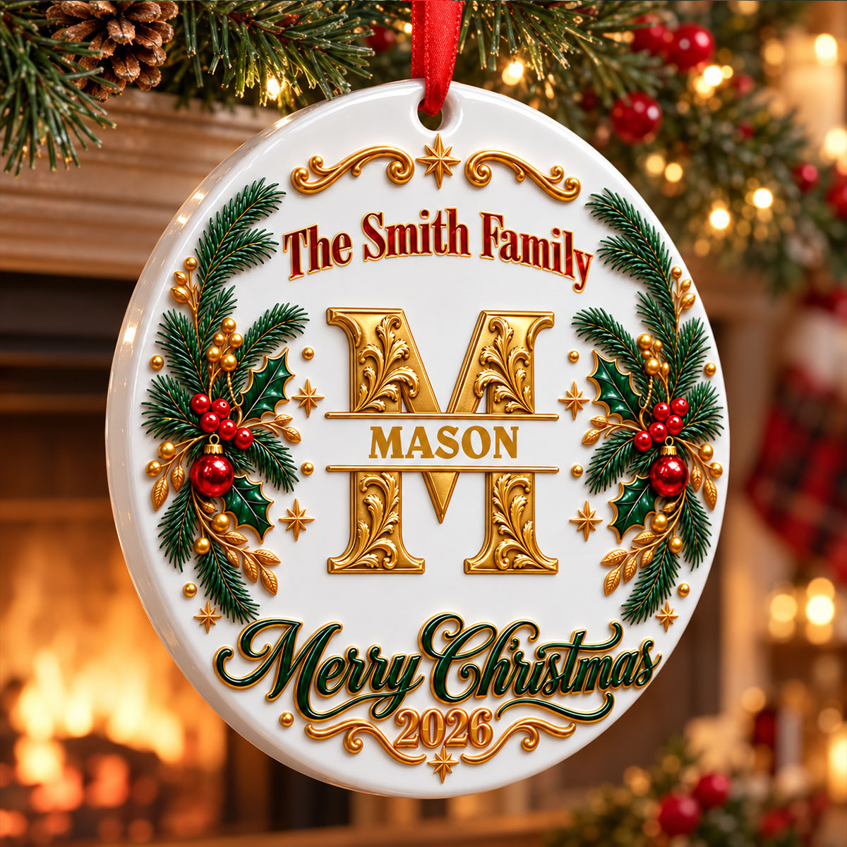 Awesome Family Merry Christmas 2026 - Real 3D Raised Ornament 607bce78-2197-4589-a9de-2022e9f48915-5-2-.jpg
