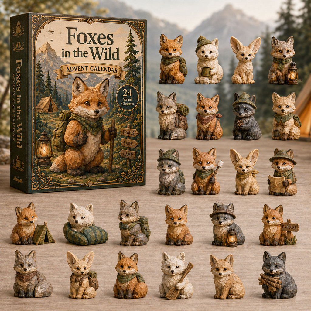 Wild Fox Adventure Advent Calendar 2026 - 24-Day Festive Countdown, Wooden Charms Blind Box - Gift For Fox Lovers 60f1816d-dbea-4243-9493-65a354520cf3-fox.jpg