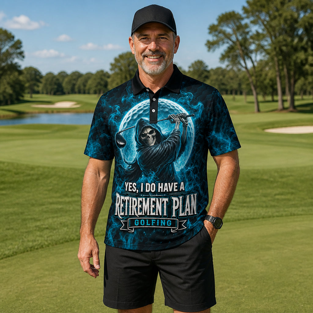 Reaper Golf Retirement Plan AOP Polo - Polo shirt - All over printed 60fc8fea-4d78-4368-a546-92ca8cd71a9b.jpg