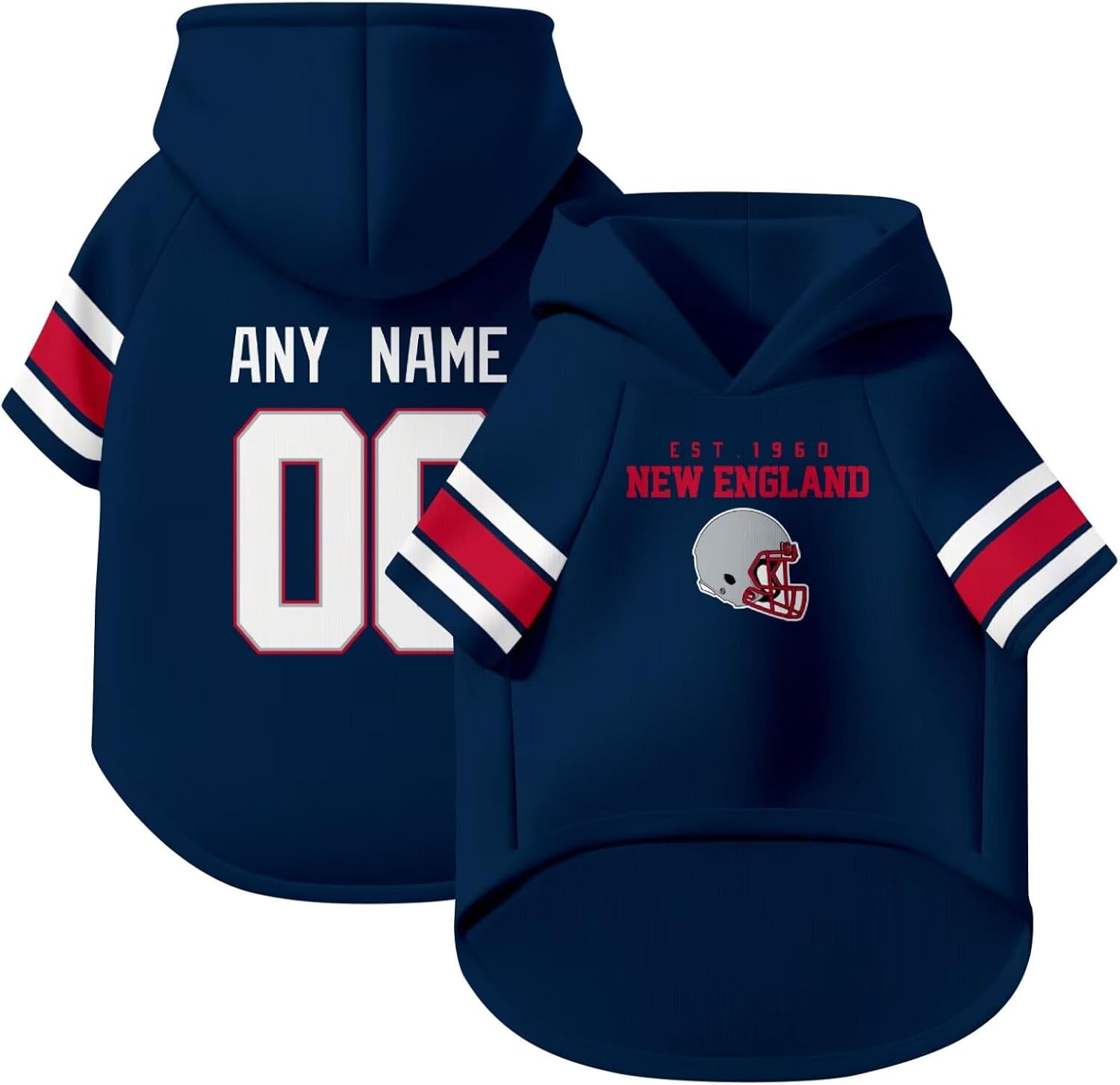 New England Dog Hoodie T-Shirt Pet Clothes Jersey Custom Name and Number Gifts 610-ERXka1L._AC_SL1500.jpg