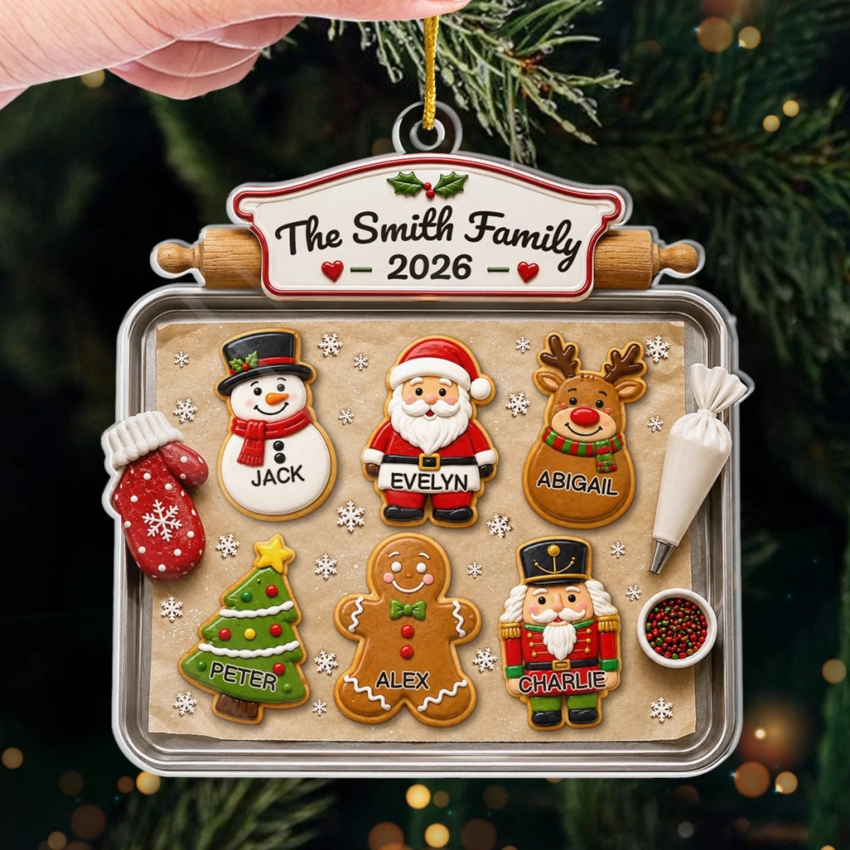 Sweetest Family In The World - Personalized Acrylic Ornament - Christmas Gift For Family 6115dba5-082f-4709-9bf4-f60c1f98648d-banner-4.jpeg