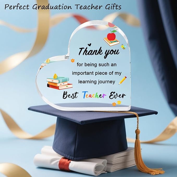 Teacher Appreciation Gifts 2025 - Heart Shaped Acrylic Plaque, End of Year Thank You Gift from Students, Graduation Teacher Gifts Ideas, Thankful Quotes Keepsake, Paperweight, Retirement 614CKPW3YDL._AC_SX679.jpg