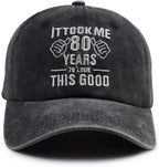 It Took Me 80 Years to Look This Good Hat for Women Men, Funny Adjust Embroidery 80th Birthday Baseball Cap