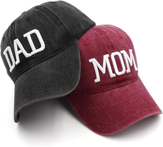 Mom and Dad Hats New Dad Mon Parents Gifts for Couples Fathers Day Embroidered Baseball Caps 6181HeOvYLL._AC_SX569.jpg