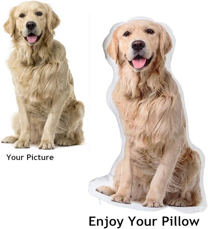 Dog Picture Pillow Custom Pet Pillow Dog Pillows Gift Custom 3D Pet Pillow from Photo | Personalized Dog/Cat Shaped Throw Pillow 618qWXhNwyL._AC_SX679.jpg