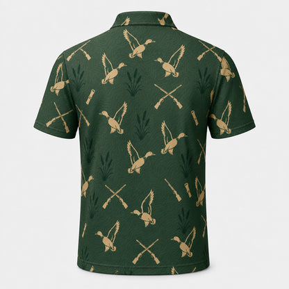 Duck Hunter AOP Polo – Forest Green Silhouette Pattern - Polo shirt - All over printed 619a98fc-9ef5-4ac2-a34b-52ecdb33cde4.jpg