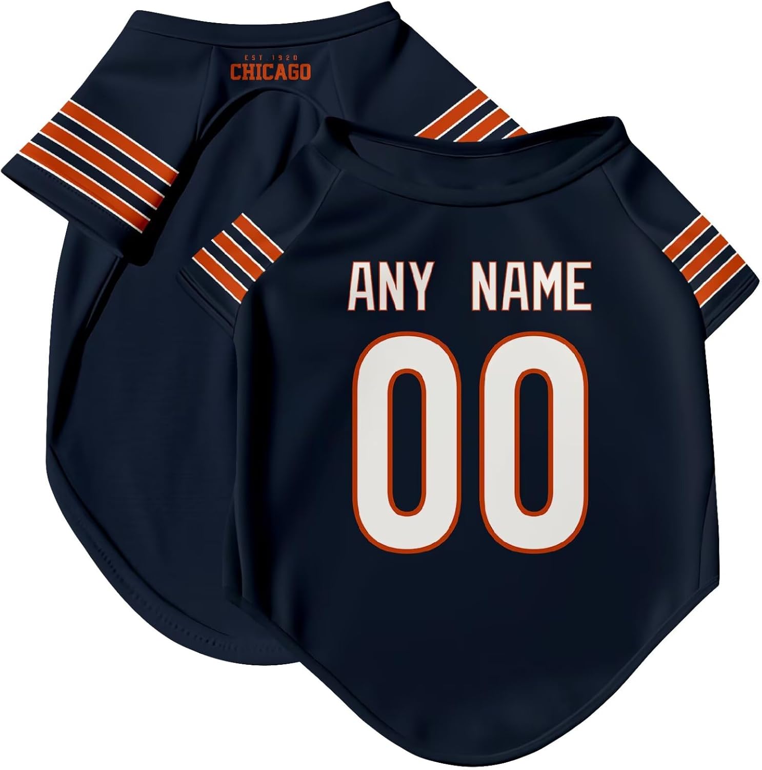 Chicago Dog T-Shirt Jersey Style Pet Clothes Personalized Custom Name and Number Gifts 61AAzcCdWQL._AC_SL1500.jpg