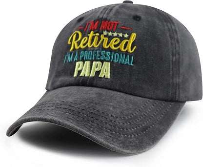 I'm Not Retired I'm A Professional World's Best Dad Hat for Men, Funny Adjustable Cotton Embroidered Professional Papa Baseball Cap 61AIIMCOJ8L._AC_SX679.jpg