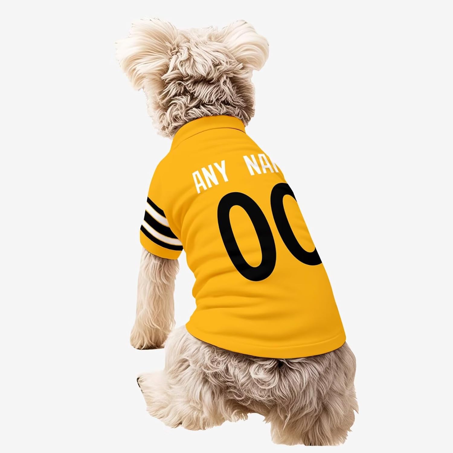 Pittsburgh Dog T-Shirt Jersey Style Pet Clothes Custom Name and Number Gifts 61CFyaxcE2L._AC_SL1500.jpg