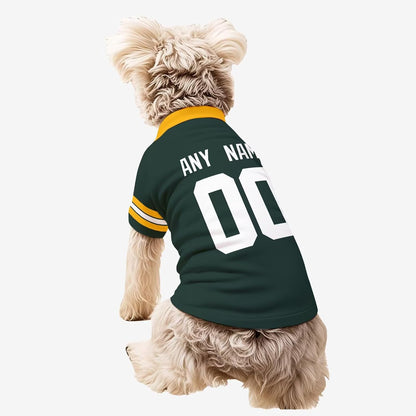 Green Bay Dog T-Shirt Pet Clothes Jersey for Dogs Custom Name and Number Gifts Gift For Your Dog 61H3uzOVKOL._AC_SL1500.jpg