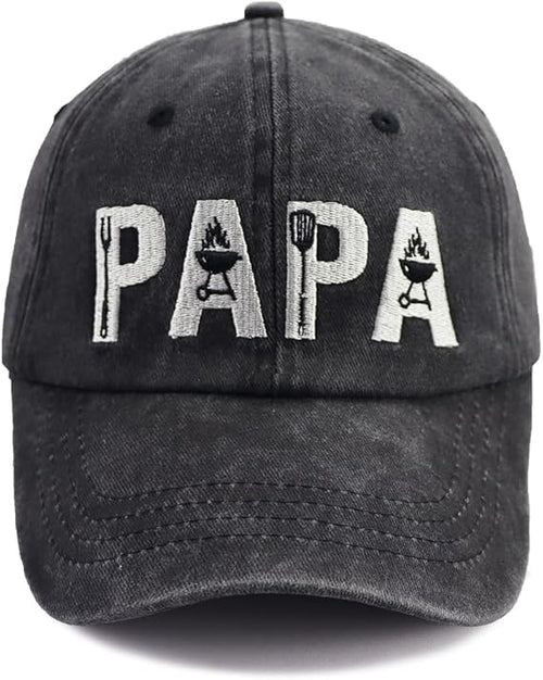 Grill Papa Hats, BBQ Accessories for Dad Father Grandpa Gifts, Adjustable Embroidered Cotton Men Baseball Caps 61LCfrdqcvL._AC_SX569.jpg