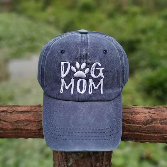 Women's Embroidered Dog Mom Hat Adjustable Denim Baseball Cap 61V4_0RUWUL._AC_SX569.jpg