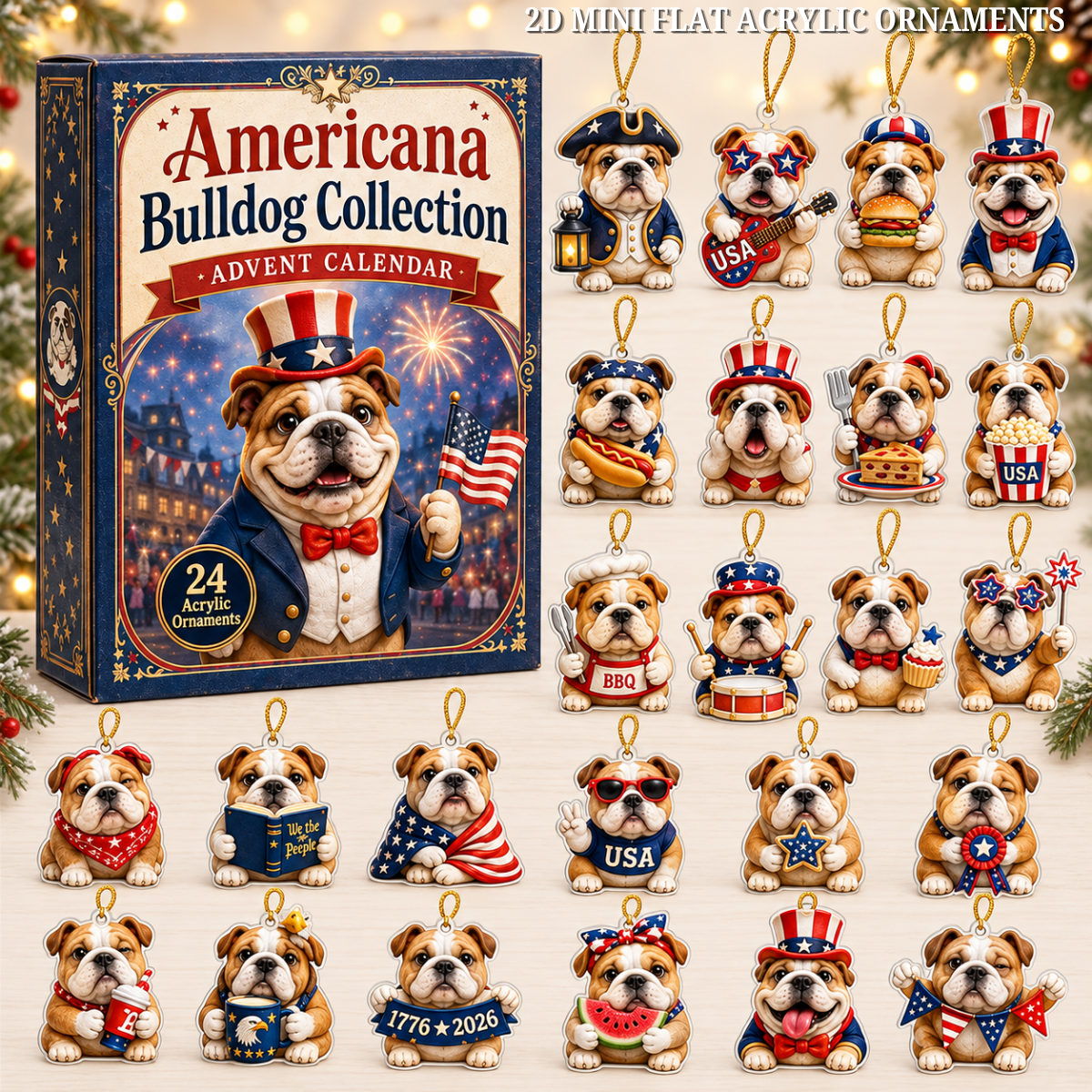 Americana Bulldog Collection Advent Calendar 2026 - 24-Day Festive Countdown, Acrylic Charms Blind Box - Gift For Bulldog Lovers 61a8889c-d920-4ff9-a447-0fbc63fdfac7-american-bulldog-text.png