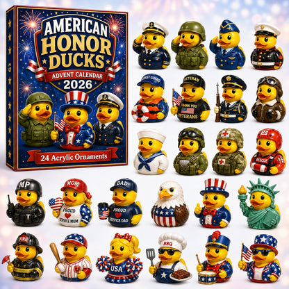 American Honor Rubber Duck Advent Calendar 2026 - 24-Day Festive Countdown, Acrylic Charms Blind Box - Gift For Family & Friends 61e27eb5-e004-4709-8e1c-514386deb0b3-ducks.jpg