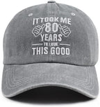 It Took Me 80 Years to Look This Good Hat for Women Men, Funny Adjust Embroidery 80th Birthday Baseball Cap