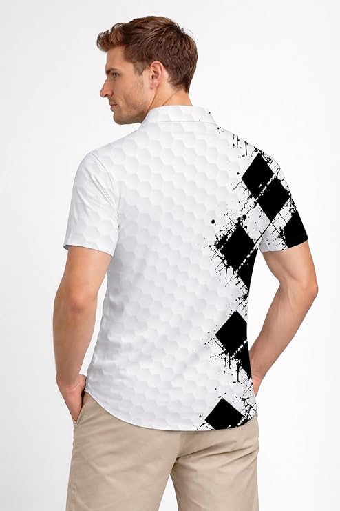 Pickit Custom Name Golf Polo Shirt Black White 61jlB9VF3yL._AC_SY741.jpg