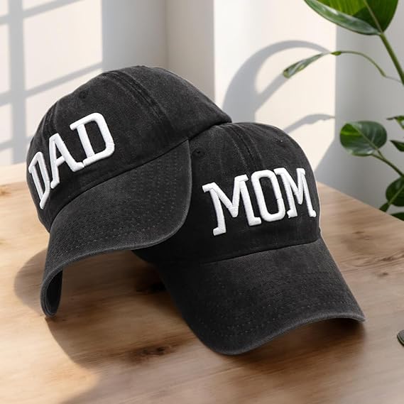 Mom and Dad Hats New Dad Mon Parents Gifts for Couples Fathers Day Embroidered Baseball Caps 61qQluiXA4L._AC_SX569.jpg