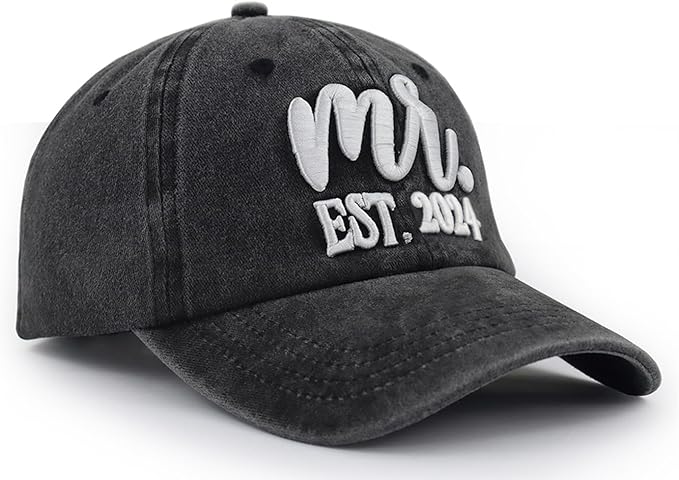 2 PCS Mr and Mrs Est 2025 Hats for Men Women, 3D Embroidered Adjustable Cotton Couples Gifts Baseball Cap 61virUsLzUL._AC_SX679.jpg?v=1742187812
