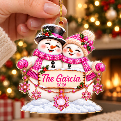 Snowflakes Snowman - Personalized Acrylic Ornament - Christmas Gift for Family 622ae99a-5b77-4b13-ae3a-6e911404968c-3-1-.jpg