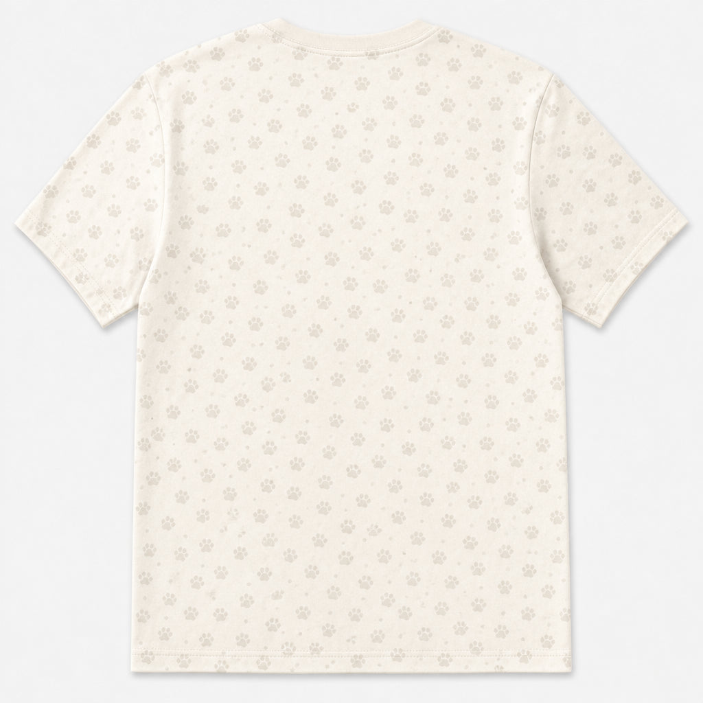 World's Best Dog Dad - Photo & Name AOP Tee - Back view