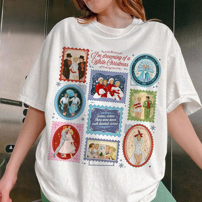 White Christmas Movie Stamps Sweatshirt, Haynes Sisters Sweater, Wallace and Davis Crewneck, Christmas White Movie 1954 Inspired Shirt, Unique For Hers 627e42b0-8643-4104-a3c4-17343d0edca5-il_794xN.7408396009_c17m.jpg