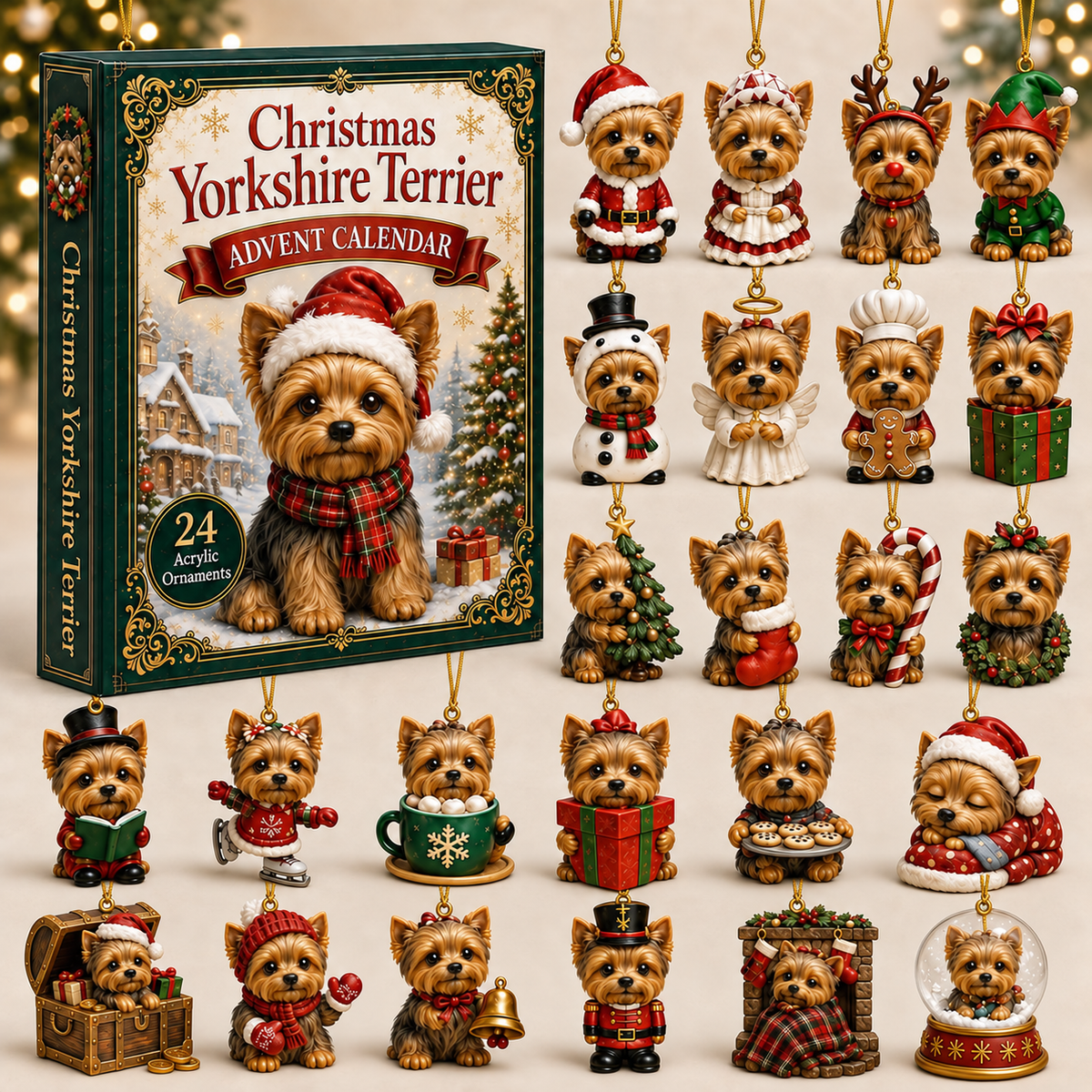 Christmas Yorkshire Terrier Advent Calendar 2026 - 24-Day Festive Countdown, Acrylic Charms Blind Box - Gift For Dog Lovers 628cf935-0659-45c5-8567-951f1ddad26b-yorkshire-box-charms.png
