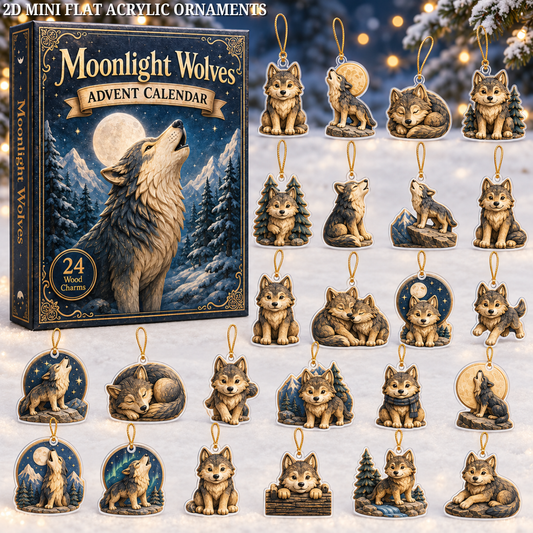 Moonlight Wolves Realm Advent Calendar 2026 - 24-Day Festive Countdown, Wooden Charms Blind Box - Gift For Animals Lovers 62aab2cb-98f5-400a-a4a0-c0eba3a7d6e7-wolf-text.png