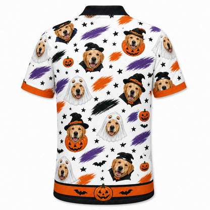 Custom Pet Photo Halloween Shirt - Back view