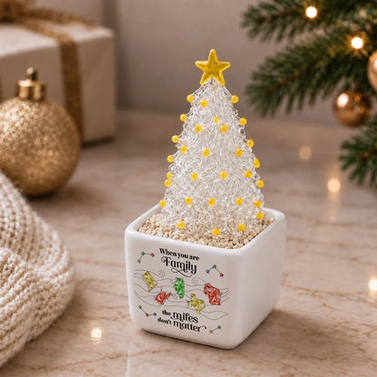 Miles Don't Matter When You Are Family - Personalized Potted Christmas Tree - Long Distance Gift, Christmas Gift For Family 64430325-daaa-4ee0-9cb8-e8e77cde1f55-2.webp