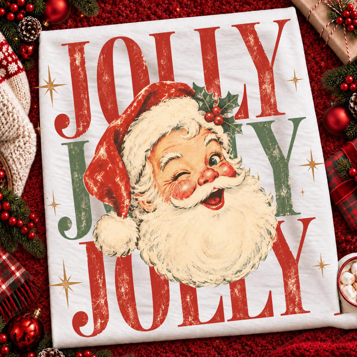 Jolly Santa - Vintage Christmas Holly Distressed Retro Holiday Nostalgic Festive Shirt 65251928-2667-410f-97af-8d6a7e8592c0-k.png