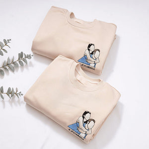 Personalized embroidered custom your own photo shirt - Handmade shirt 653f1196888a1.jpg