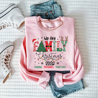 2026 Christmas Crew Sweatshirt, We Are Family Christmas, Family Christmas Tops, Festive Holiday Shirt, Christmas Party Tee 65515281-cba5-4903-9419-d7adcfe3ef92-7.png