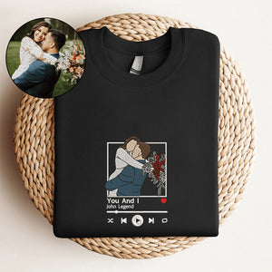 Personalized embroidered custom your own photo shirt - Handmade shirt 656864c6a7014.jpg