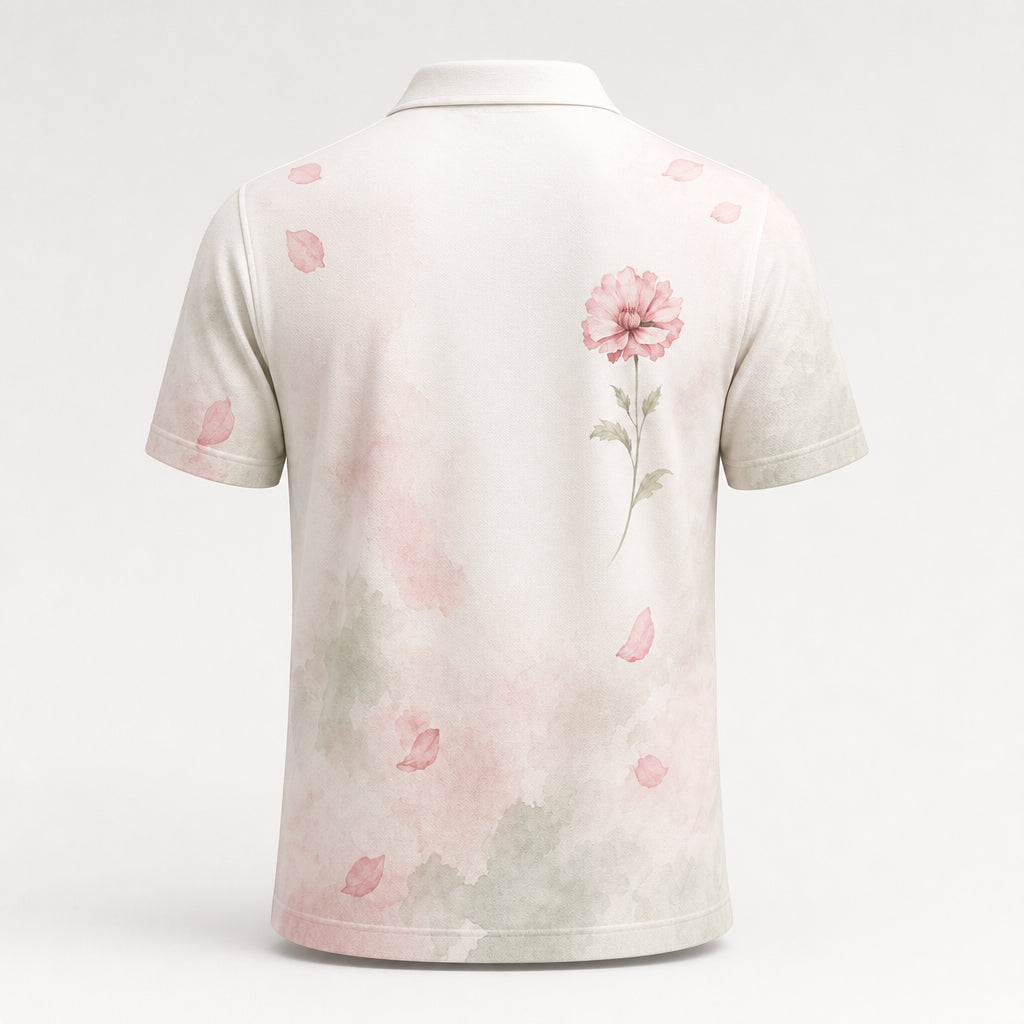 Blush Botanical Watercolor Polo - Polo shirt - All over printed 657fa64a-25e8-46ba-981a-8f321c20128e.jpg