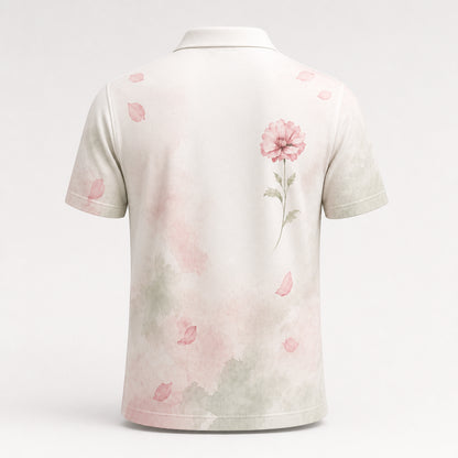 Blush Botanical Watercolor Polo - Polo shirt - All over printed 657fa64a-25e8-46ba-981a-8f321c20128e.jpg