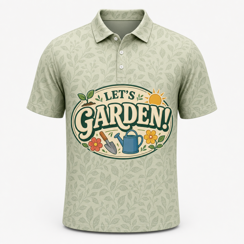Let’s Garden! Retro Badge Polo - Polo shirt - All over printed 65da776c-bf44-4e39-aad5-953ac12213a5.png