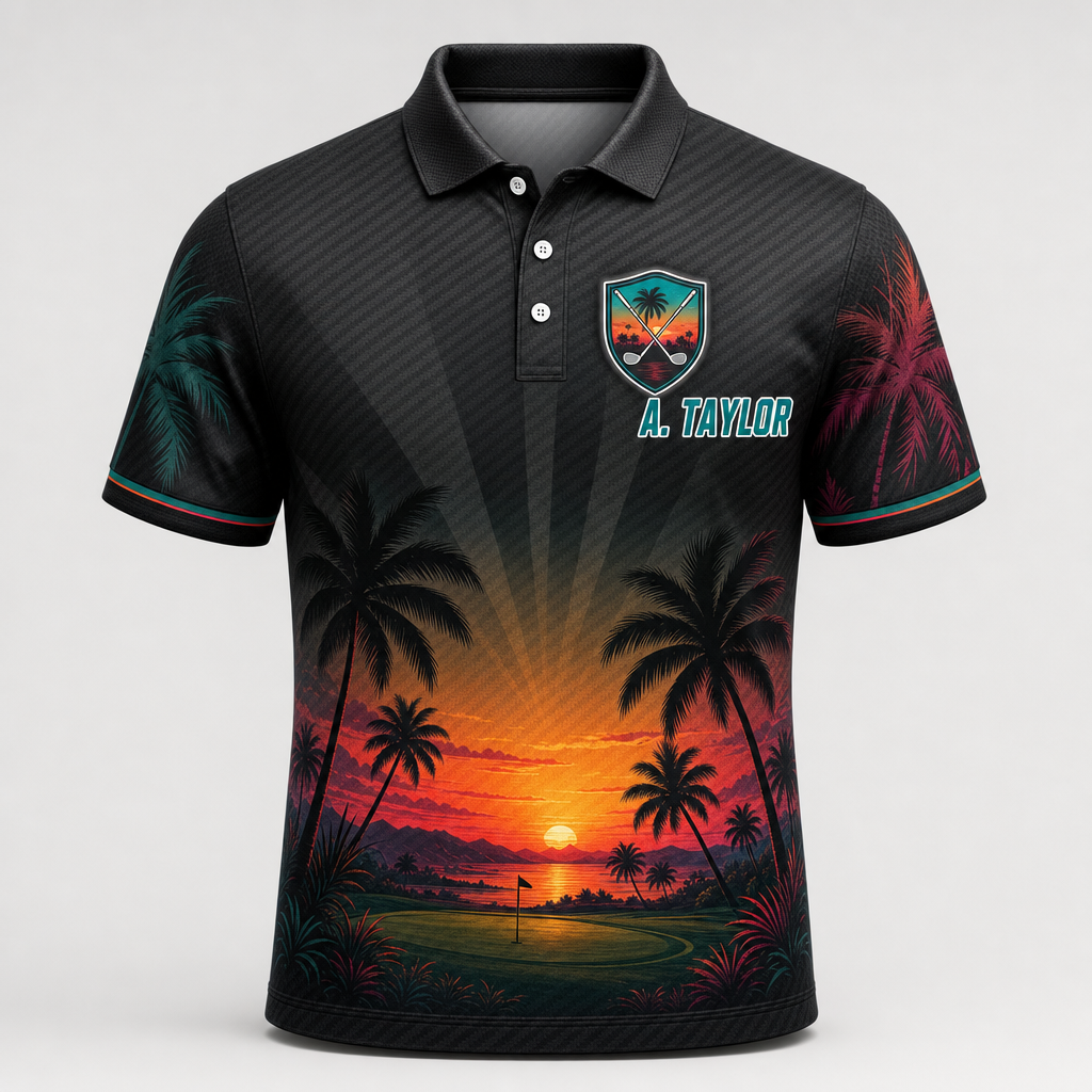 Personalized Tropical Sunset Golf Team AOP Polo - Personalized Polo shirt - All over printed 6647f5f7-3113-464d-a6ce-fff196e367ee.png