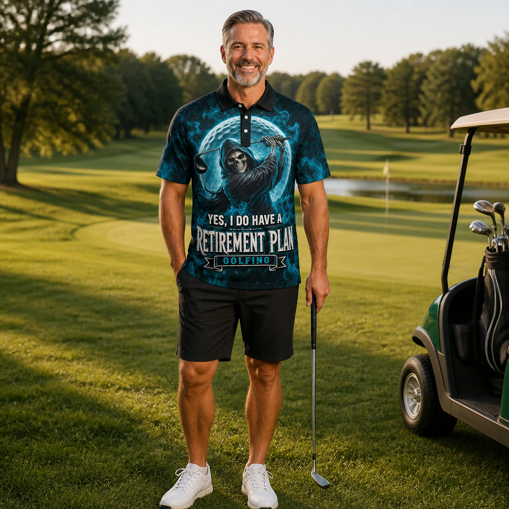 Reaper Golf Retirement Plan AOP Polo - Polo shirt - All over printed 66647dc7-25c8-4886-99f9-1be4f918c7e3.jpg