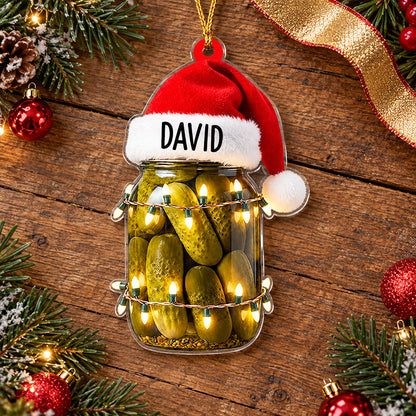 Personalized Pickle Jar Christmas Ornament – Funny Santa Hat Holiday Decoration 66c7286a-2ac3-4e5a-b9e1-3bb6489cfefd-4.jpg