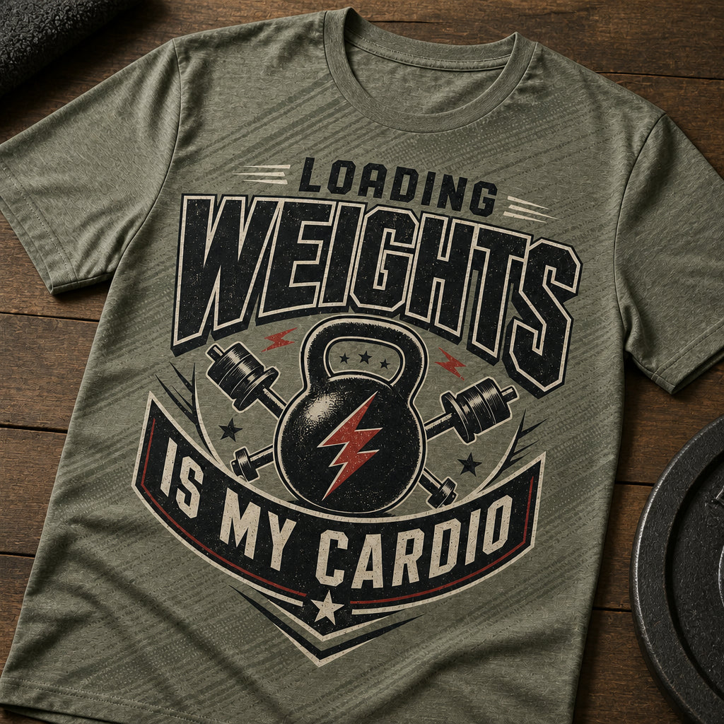 Loading Weights Is My Cardio — Kettlebell Badge Tee - T-Shirt - All over printed 6898f962-2290-4407-8b05-0f3da3207302.jpg