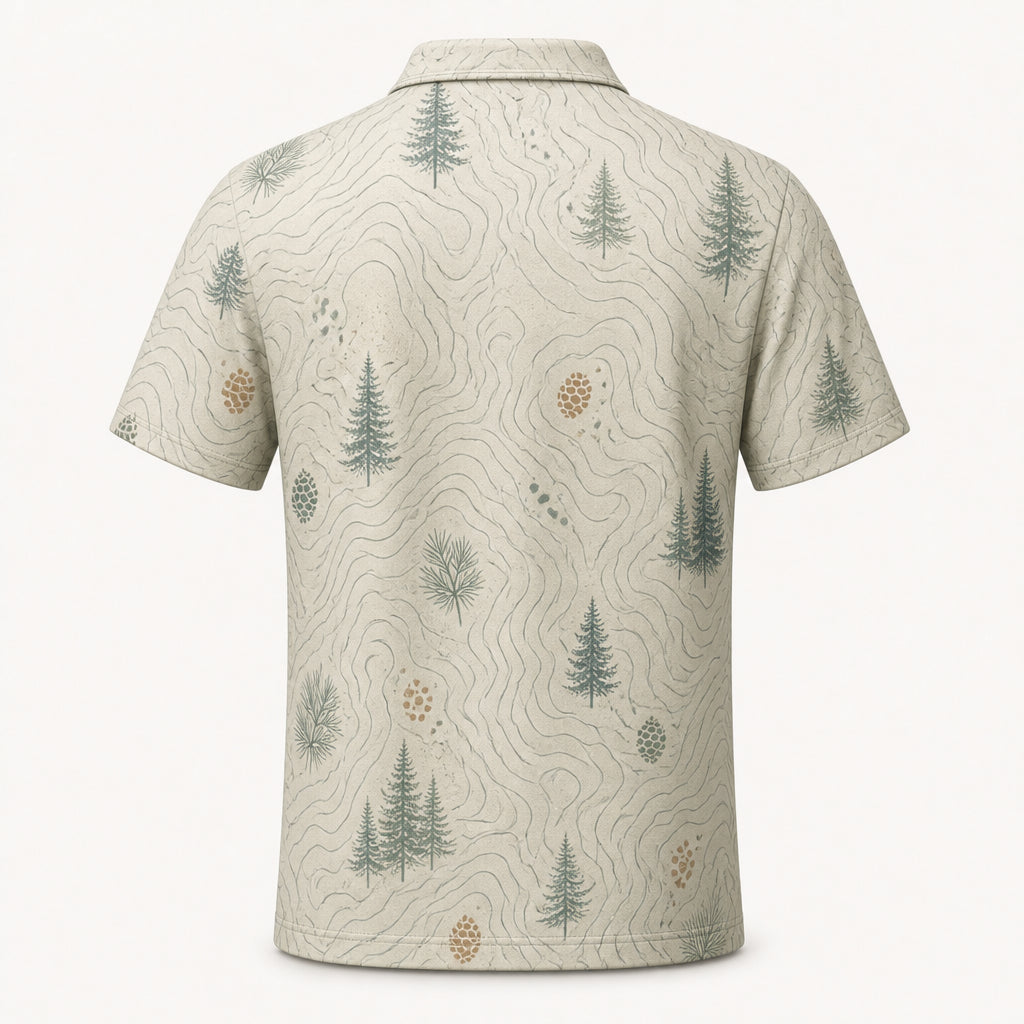 Retro Elk Double-Exposure Polo - Polo shirt - All over printed 691d0b88-e466-4149-9cf5-eee95b8a3059.jpg